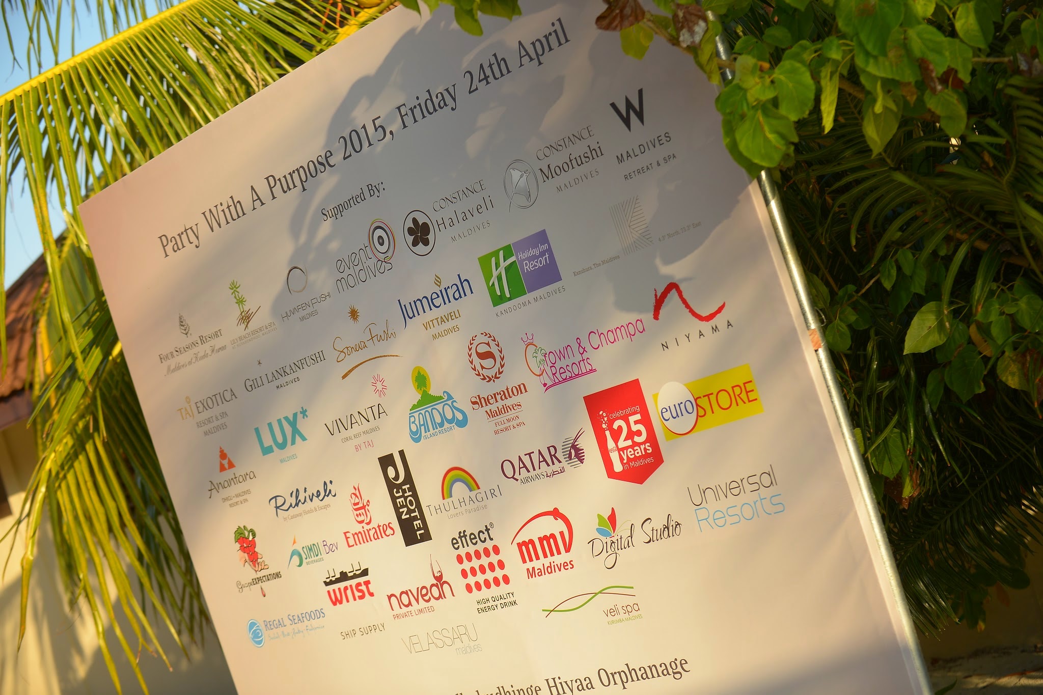 Sponsors for Party with a Purpose