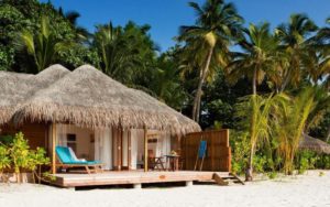 Jacuzzi Beach Villa exterior, Veligandu Island Resort