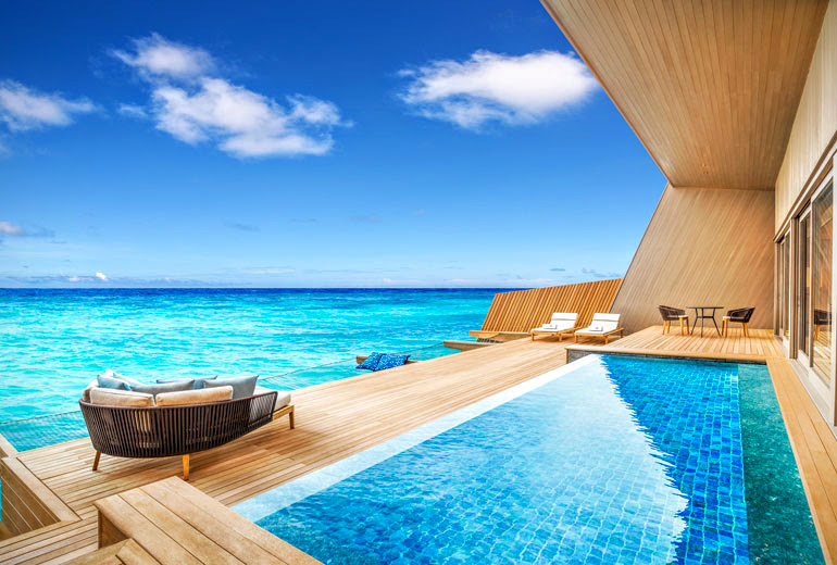Deck of Overwater Villa with Pool, The St. Regis Maldives Vommuli Resort