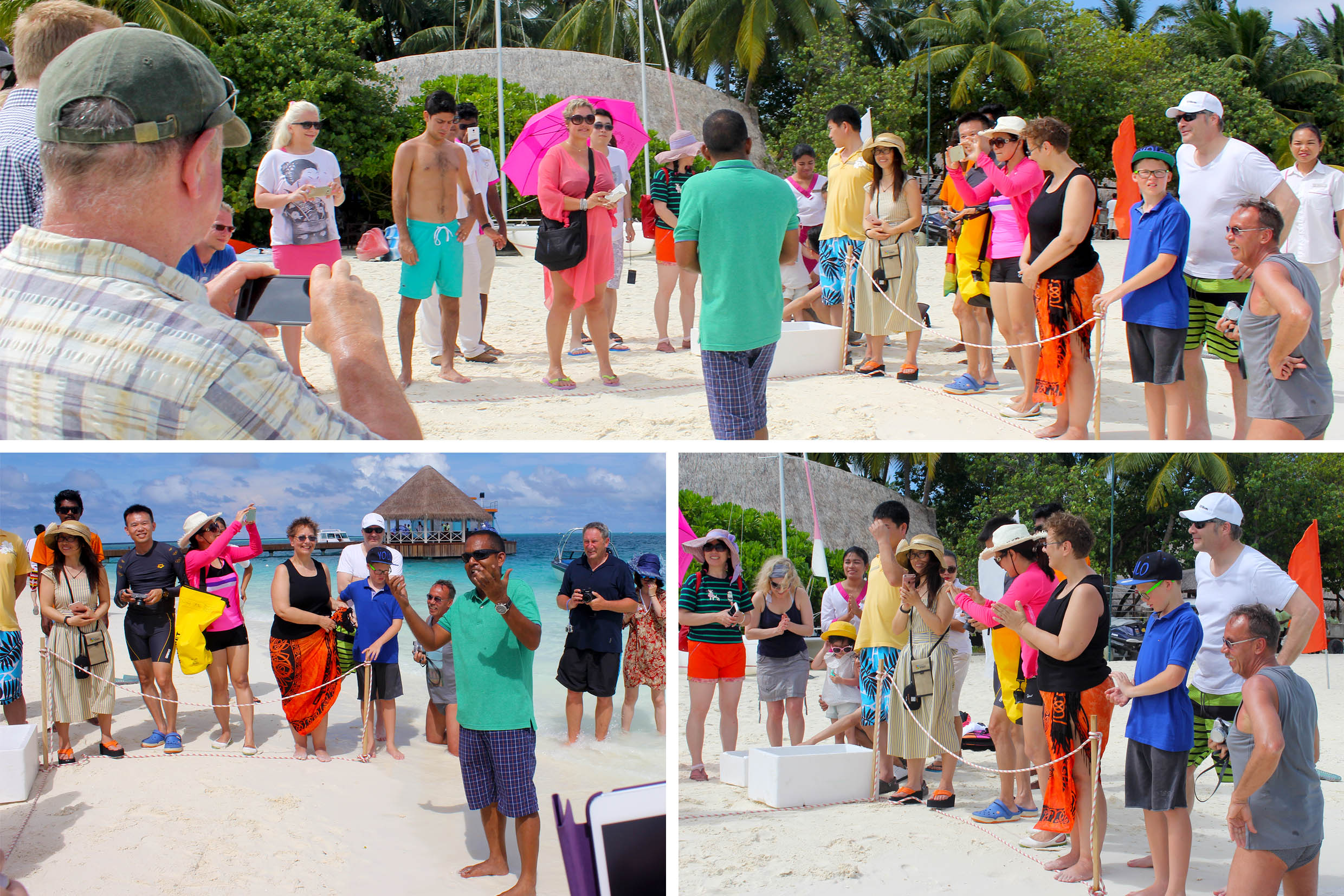 Guests joining the team to SAVE THE SEA TURTLE - Sun Aqua Vilu Reef