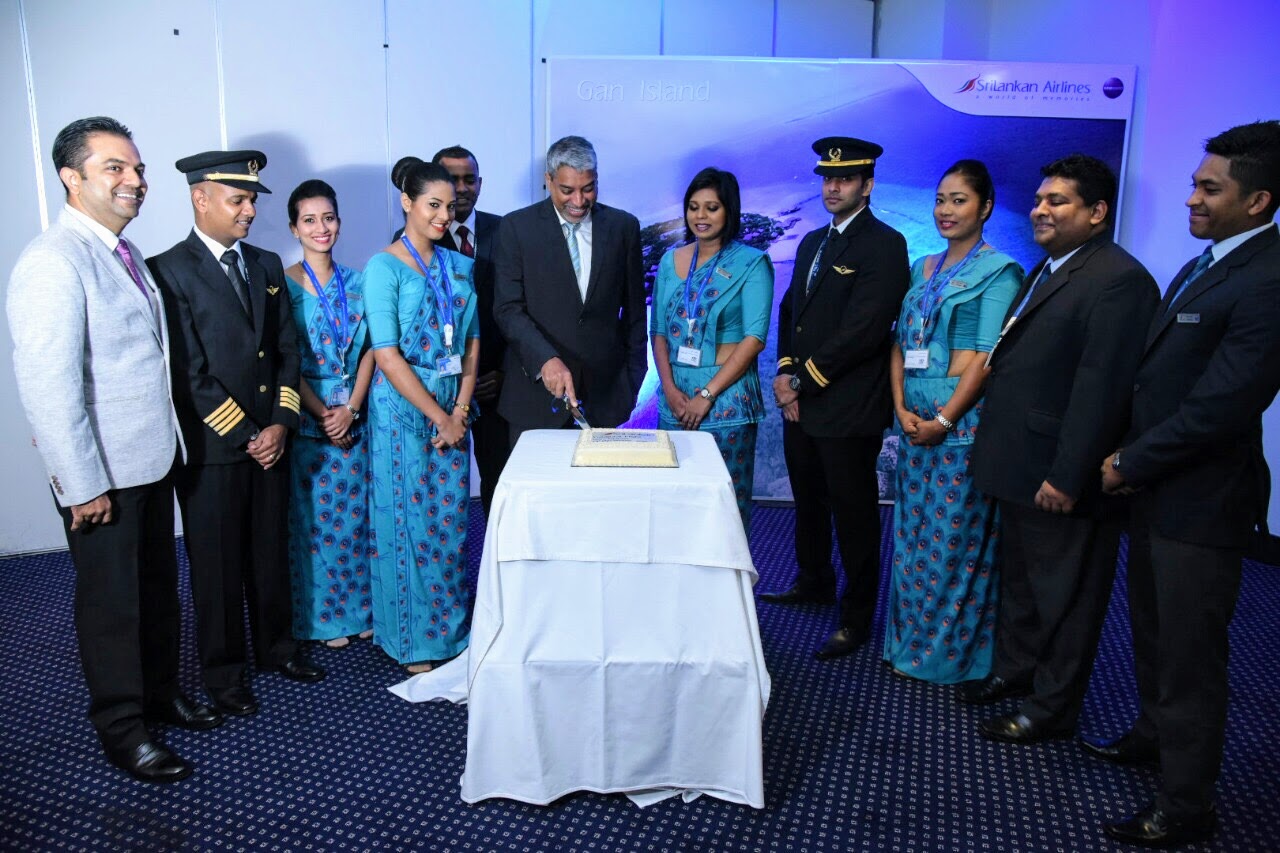 Crew, SriLankan Airlines. SriLankan becomes first international airline to fly to Gan Island